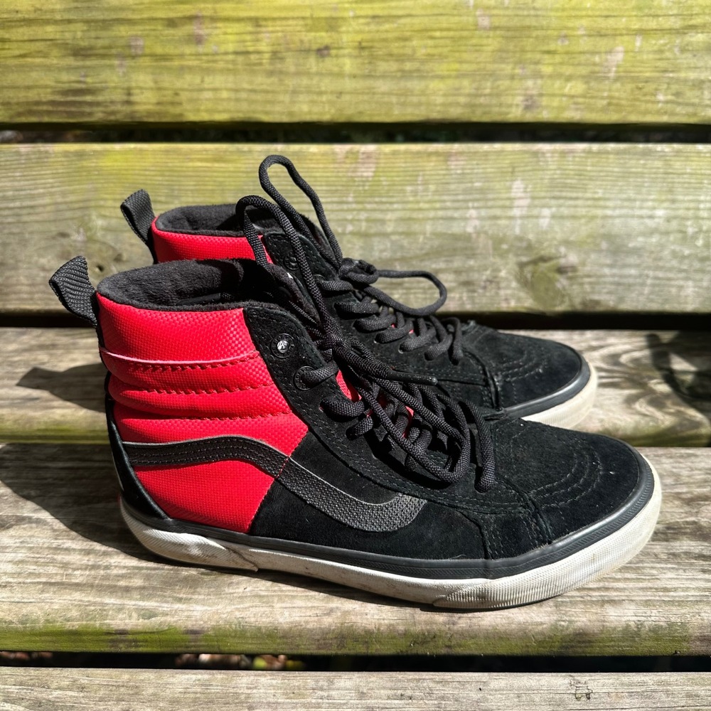 Vans x The North Face Sk8-Hi 46 MTE DX Black Red Suede Sneakers Men 7.5 Women 9